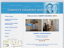 Tablet Screenshot of med-in.pl